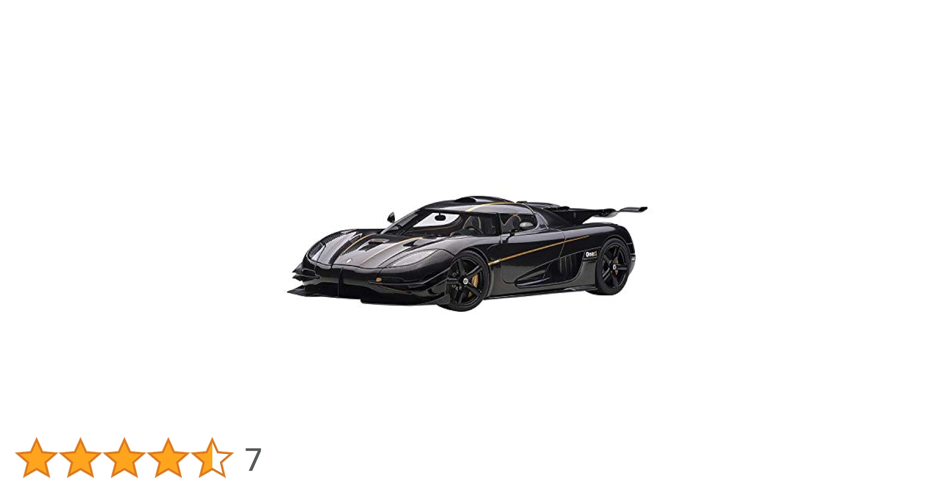 Amazon | AUTOart 1/18 ケーニグセグ One:1 カーボンブラック